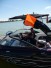 Skier Down Flag Mounted to Malibu Wakesetter window.
