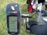 Garmin Gps mounted on Push Cart with Caddie Buddy Mount