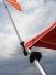 Skier Down Flag Mounted to Bimini Top